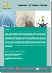 training memahami pengertian performance defined murah