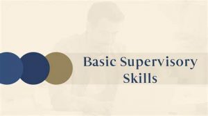 TRAINING ONLINE BASIC SUPERVISORY TRAINING