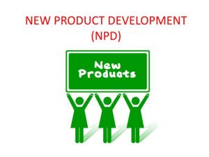 TRAINING ONLINE NEW PRODUCT DEVELOPMENT (NPD)