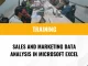 TRAINING SALES AND MARKETING DATA ANALYSIS IN MICROSOFT EXCEL